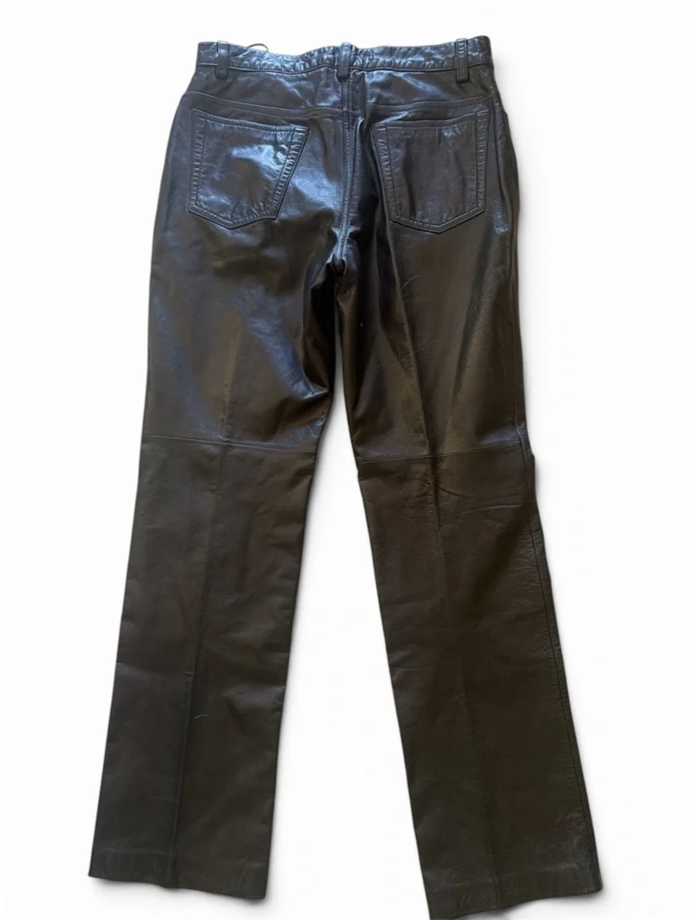 Ann Taylor Black Leather Pants - Picture 2 of 5